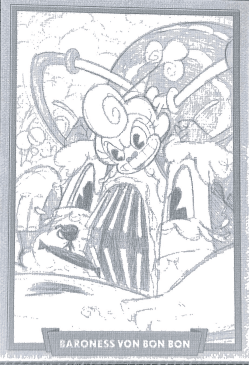 020 - Baroness Von Bon Bon - Cuphead out of the cards by Dario Moccia | BraccoTCG