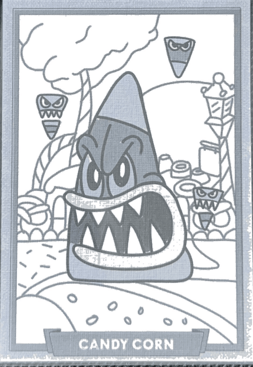 022 - Candy Corn - Cuphead out of the cards by Dario Moccia | BraccoTCG
