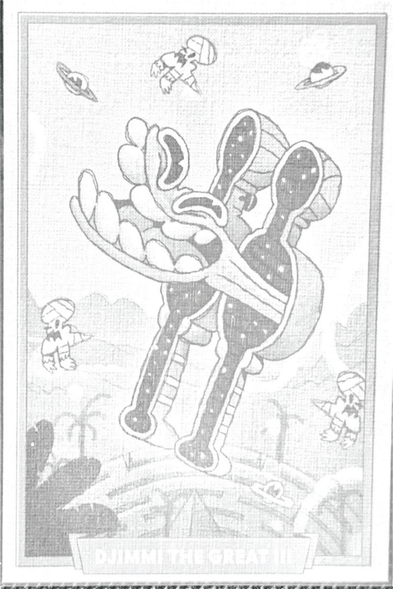 032 - Djimmi The Great III - Cuphead out of the cards by Dario Moccia | BraccoTCG