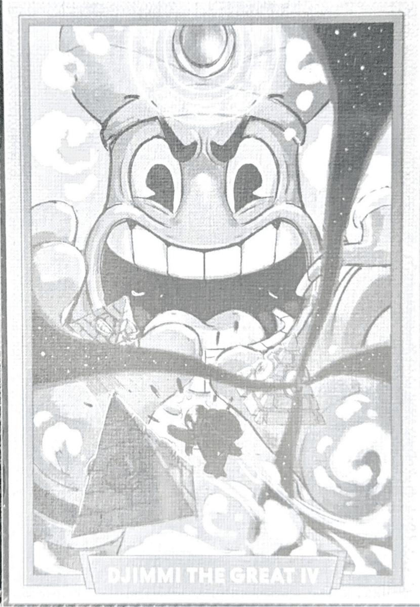 034 - Djimmi The Great IV - Cuphead out of the cards by Dario Moccia | BraccoTCG