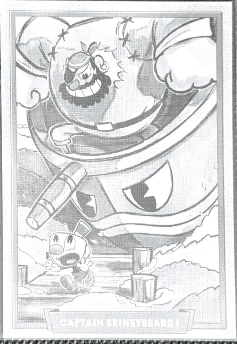 044 - Captain Brineybeard I - Cuphead out of the cards by Dario Moccia | BraccoTCG