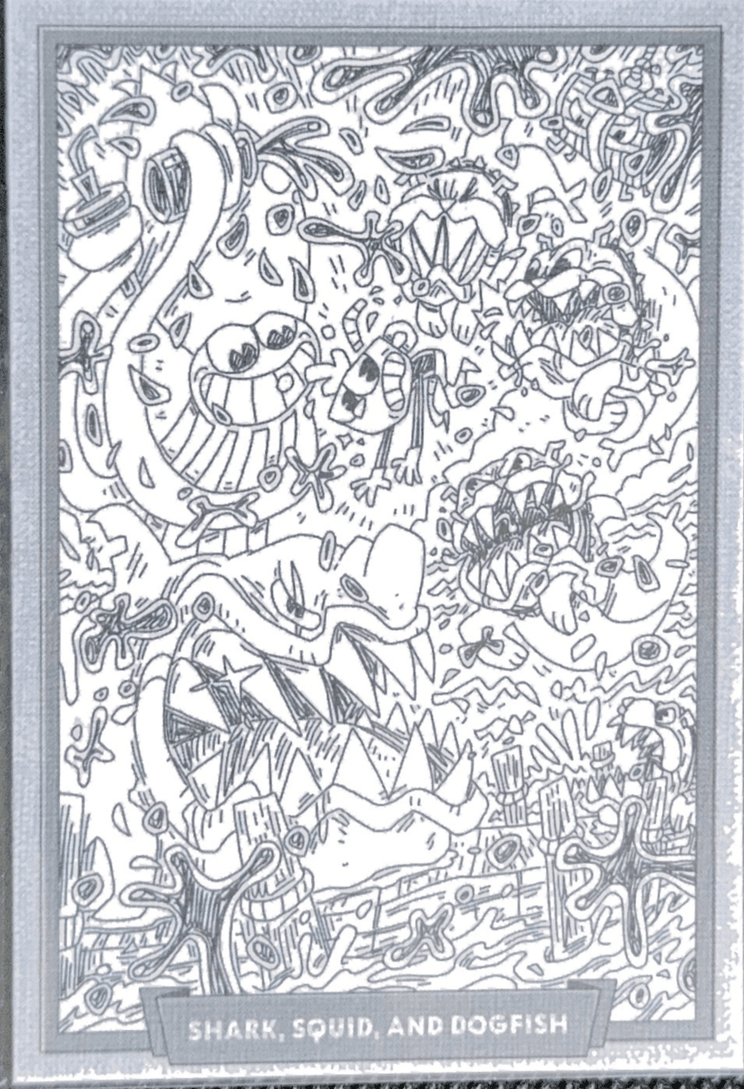 045 - Shark, Squid, and Dogfish - Cuphead out of the cards by Dario Moccia | BraccoTCG