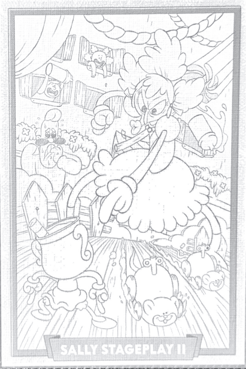 048 - Sally Stageplay II - Cuphead out of the cards by Dario Moccia | BraccoTCG