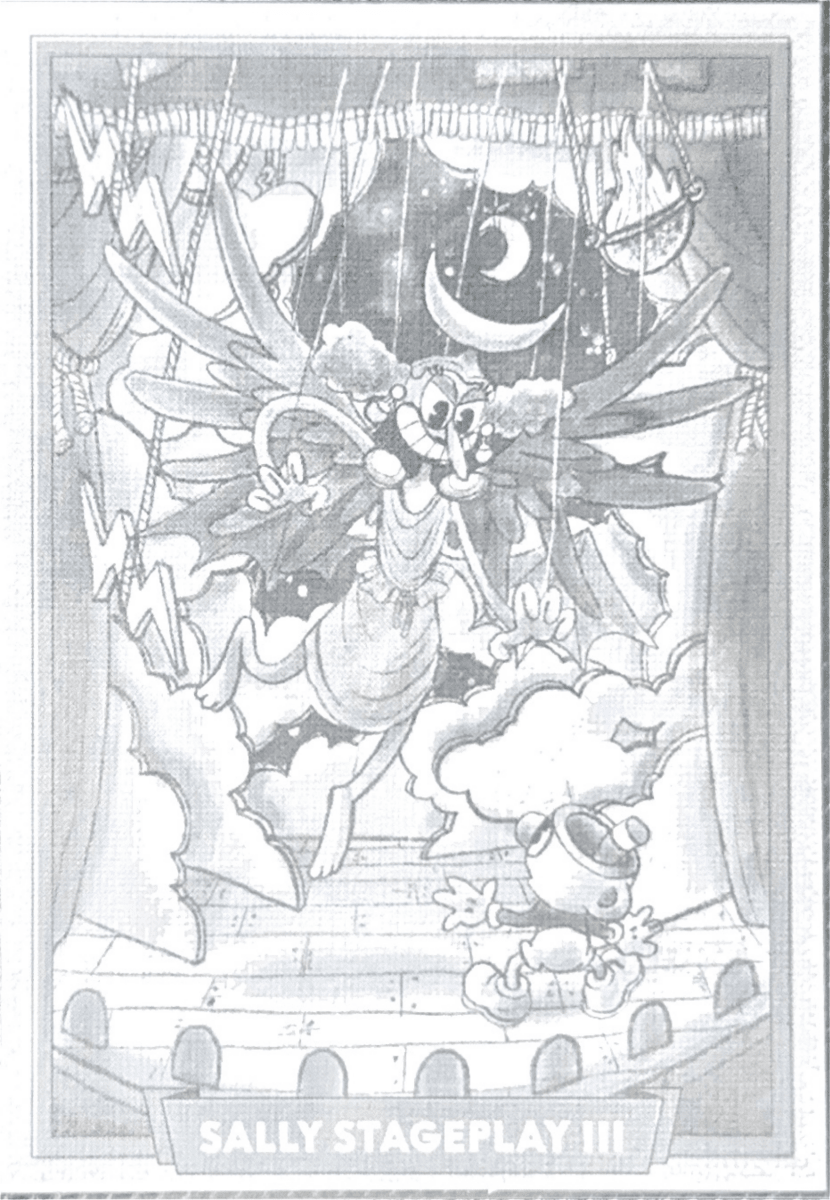049 - Sally Stageplay III - Cuphead out of the cards by Dario Moccia | BraccoTCG