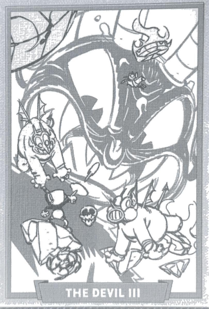 075 - The Devil III - Cuphead out of the cards by Dario Moccia | BraccoTCG