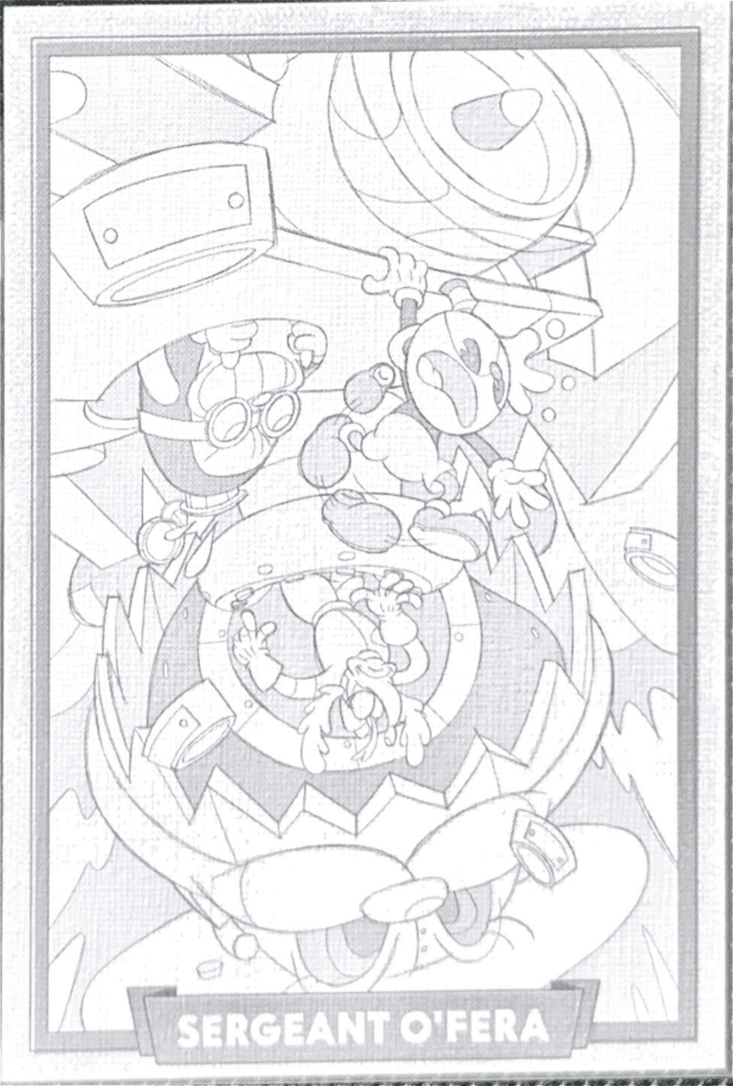 085 - Sergeant O'Fera - Cuphead out of the cards by Dario Moccia | BraccoTCG