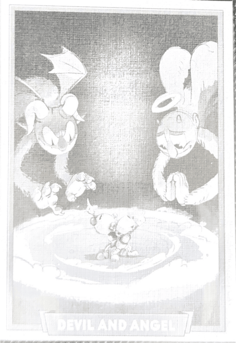 098 - Devil and Angel - Cuphead out of the cards by Dario Moccia | BraccoTCG