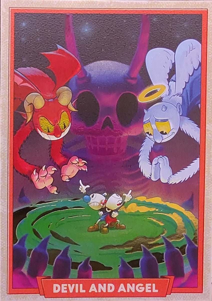 098 - Devil and Angel - Cuphead out of the cards by Dario Moccia | BraccoTCG