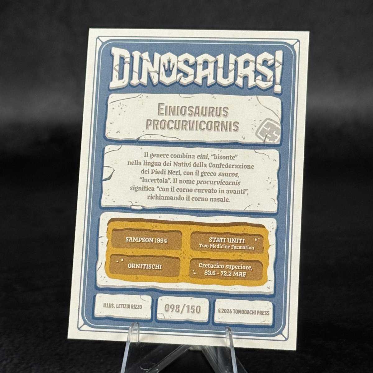 098 | EINIOSAURUS PROCURVICORNIS by Letizia Rizzo | BraccoTCG