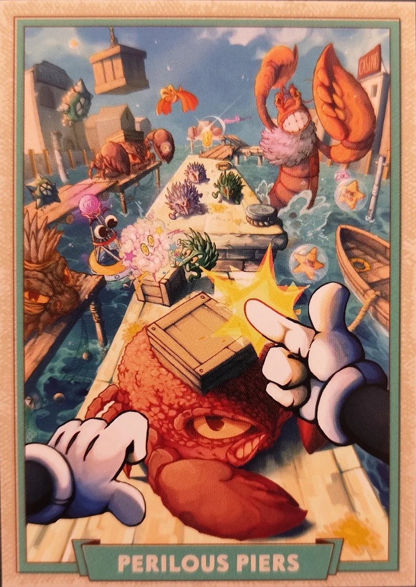111 - Perilous Piers - Cuphead out of the cards by Dario Moccia | BraccoTCG