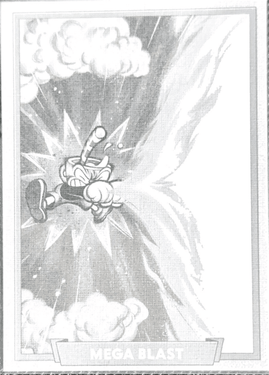 115 - Mega Blast - Cuphead out of the cards by Dario Moccia | BraccoTCG