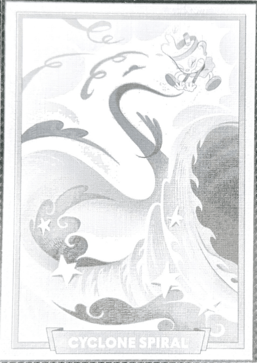 123 - Cyclone Spiral - Cuphead out of the cards by Dario Moccia | BraccoTCG