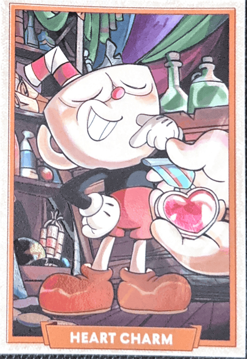 124 - Heart Charm - Cuphead out of the cards by Dario Moccia | BraccoTCG