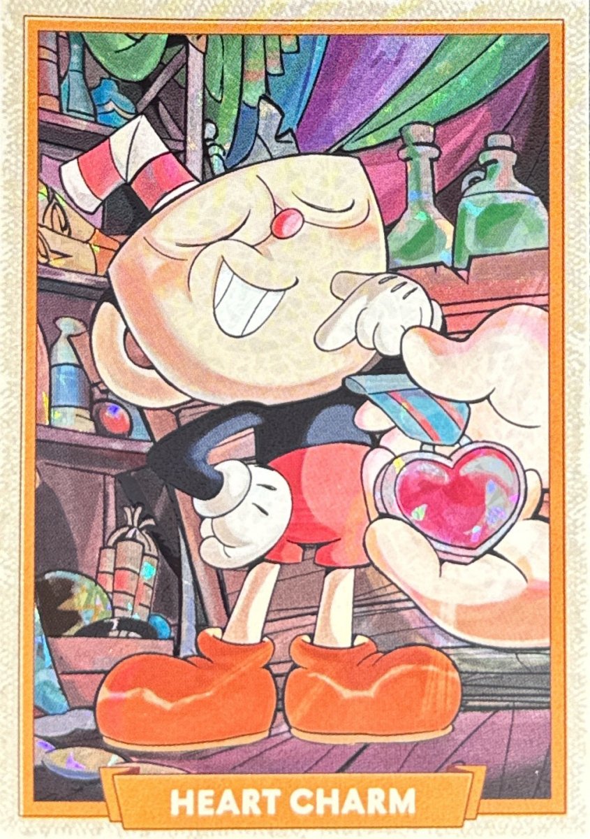 124 - Heart Charm - Cuphead out of the cards by Dario Moccia | BraccoTCG