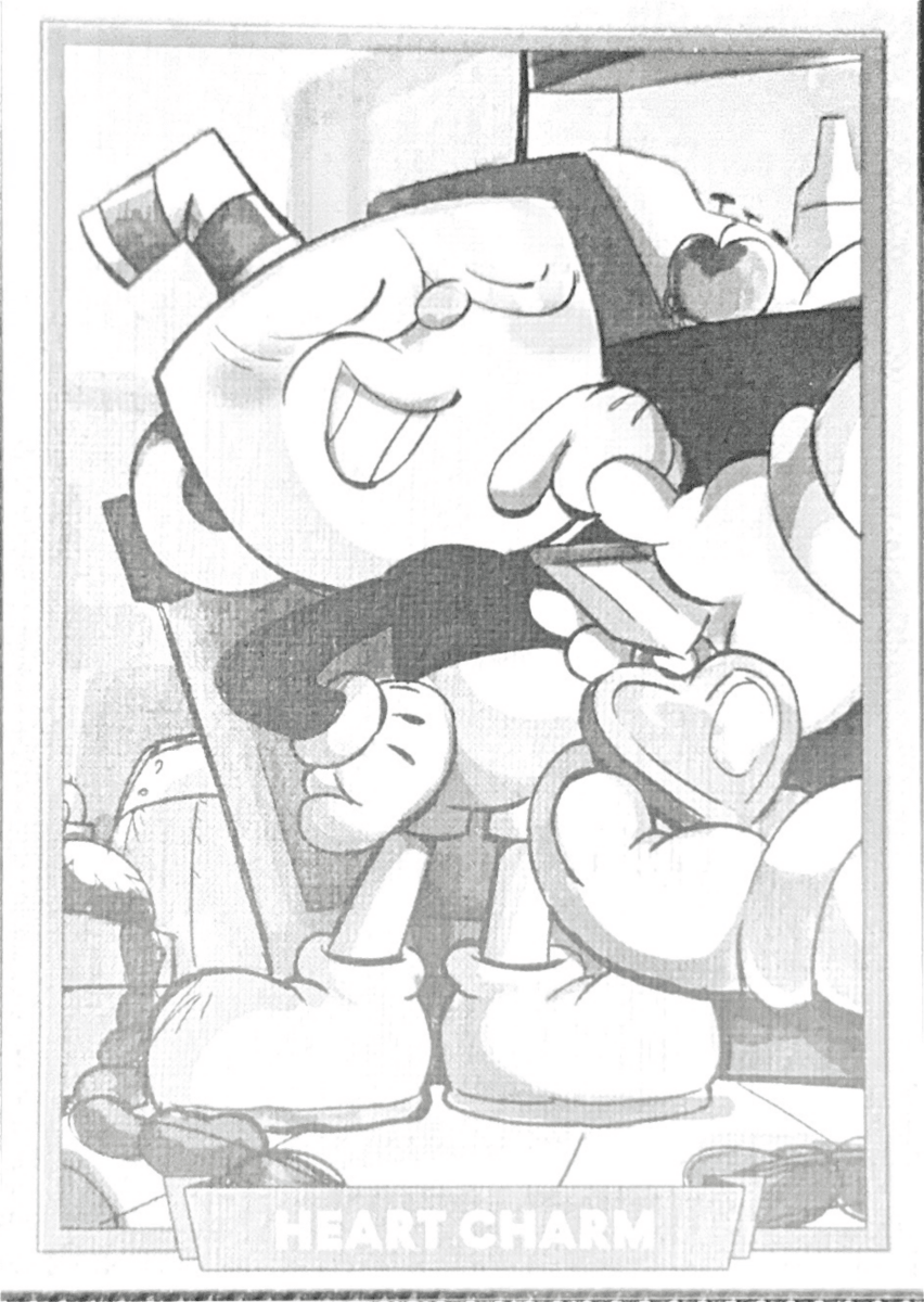 124 - Heart Charm - Cuphead out of the cards by Dario Moccia | BraccoTCG