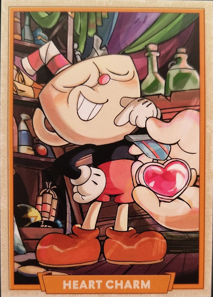 124 - Heart Charm - Cuphead out of the cards by Dario Moccia | BraccoTCG