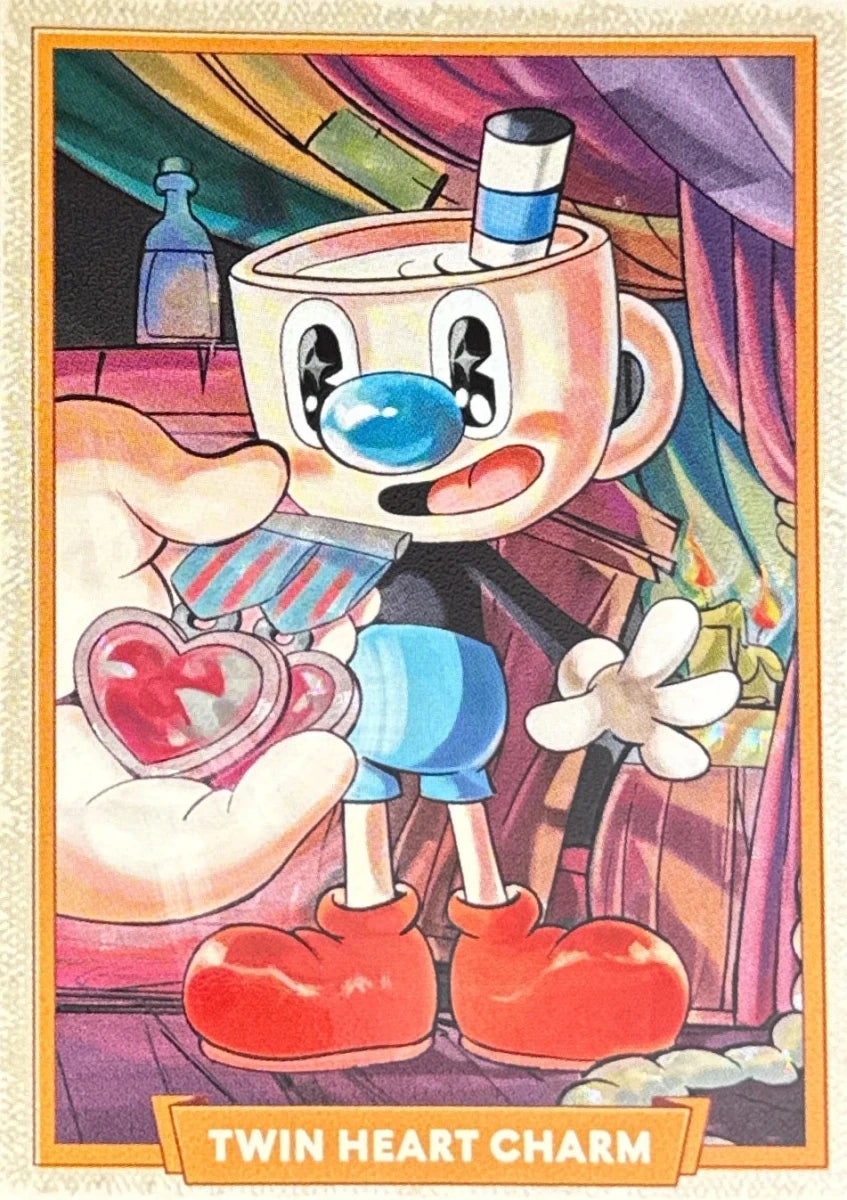 125 - Twin Heart Charm - Cuphead out of the cards by Dario Moccia | BraccoTCG