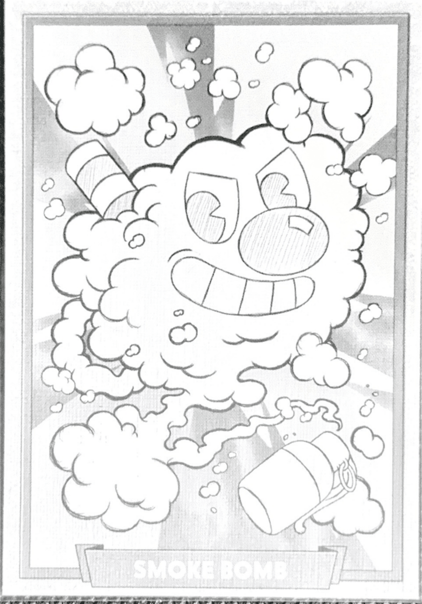 127 - Smoke Bomb - Cuphead out of the cards by Dario Moccia | BraccoTCG