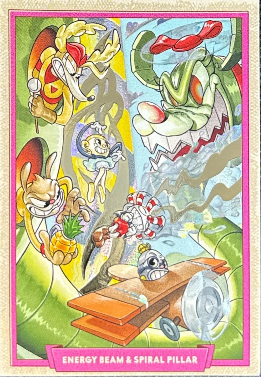 133 - Energy Beam & Spiral Pillar - Cuphead out of the cards by Dario Moccia | BraccoTCG