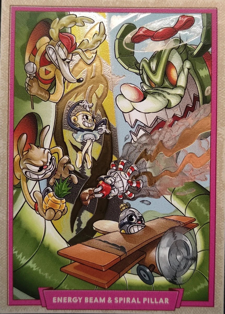 133 - Energy Beam & Spiral Pillar - Cuphead out of the cards by Dario Moccia | BraccoTCG
