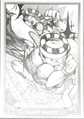 136 - Giant Ghost - Cuphead out of the cards by Dario Moccia | BraccoTCG