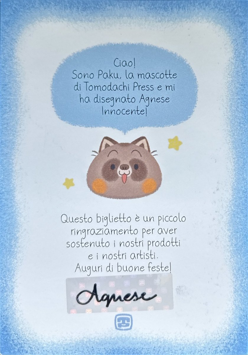 Biglietto di auguri Paku - Firmato da Agnese Innocente | BraccoTCG